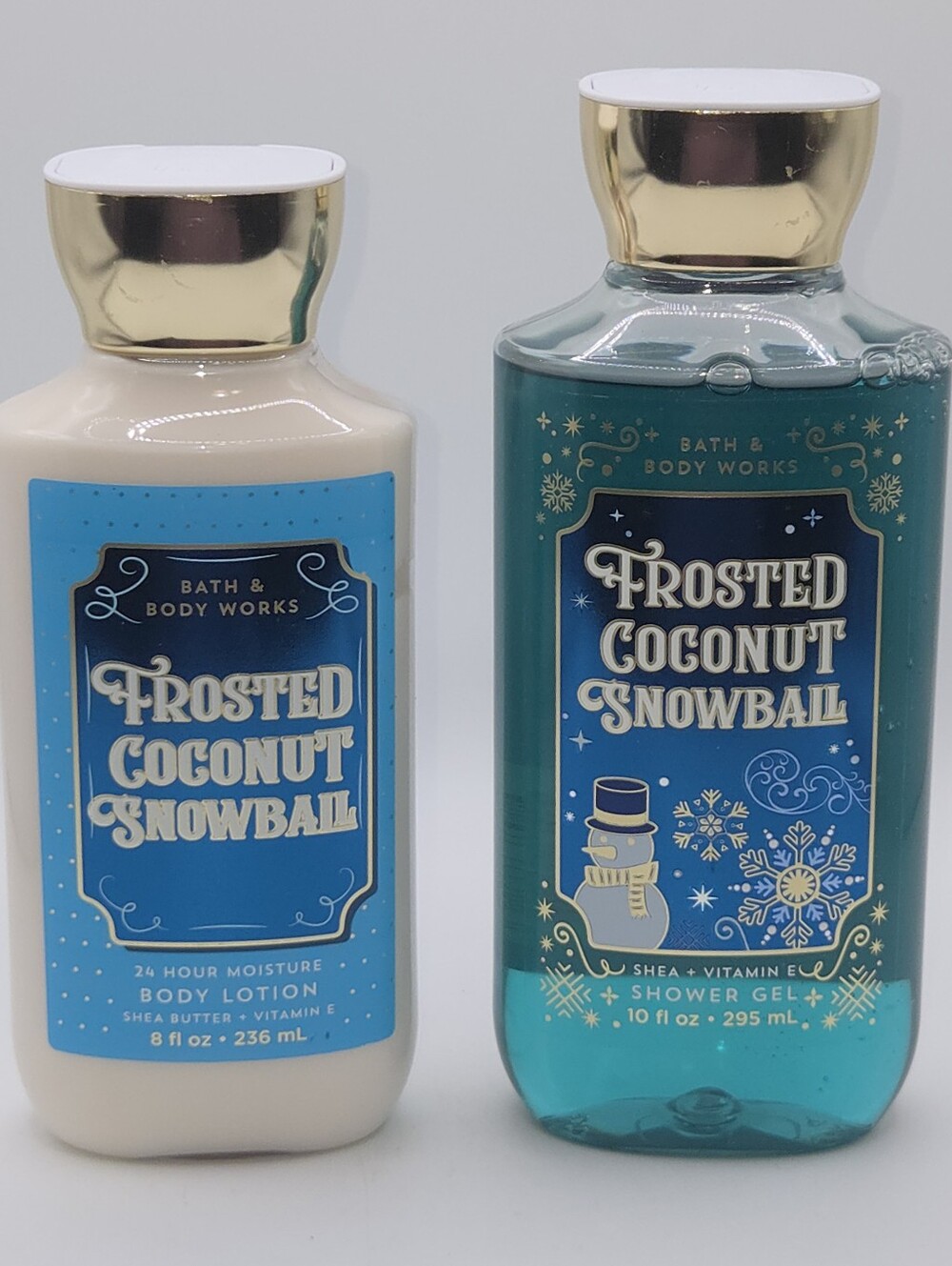 Bath & Body Works Frosted Coconut Snowball Lotion & Shower Gel Set